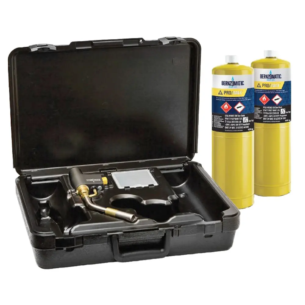 Blow Torch | Bernzomatic Max Heat Torch Kit With 2 Pro Max Cylinders