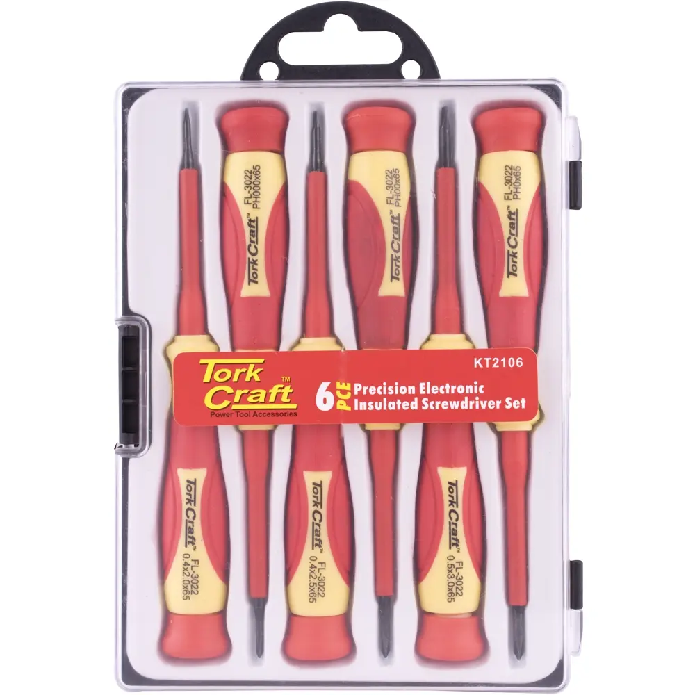 6Pc Precision Electric Insulated Screwdriver Set (Phillips Type)