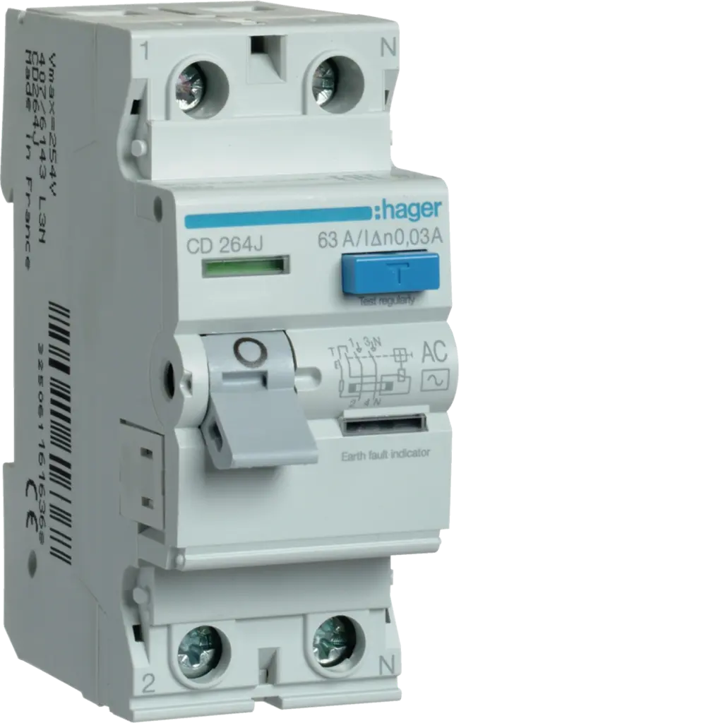 [CD264J] 63A 30mA 2P E/LEAKAGE