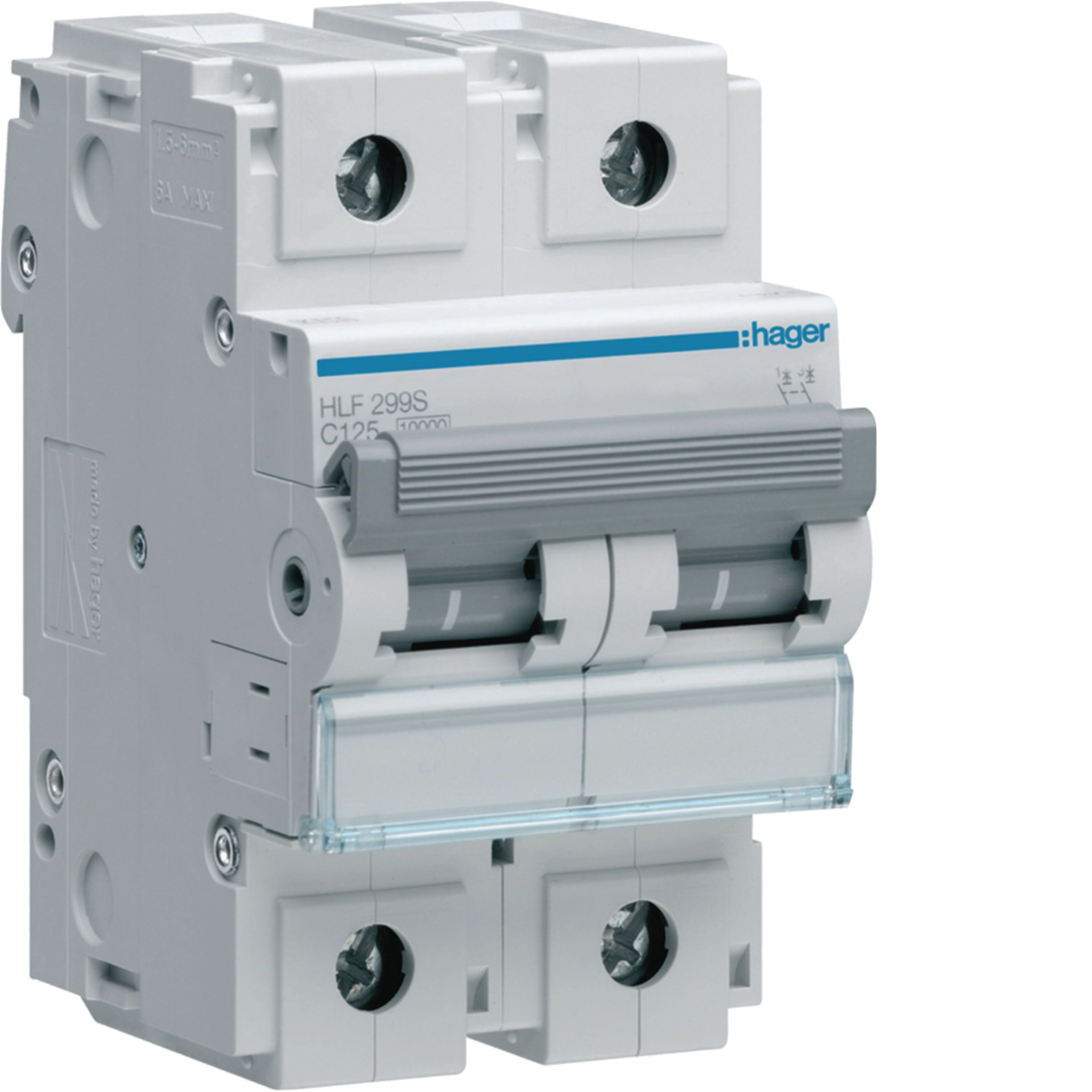 [HLF299S] 125A 2P 10KA C-CURVE MCB