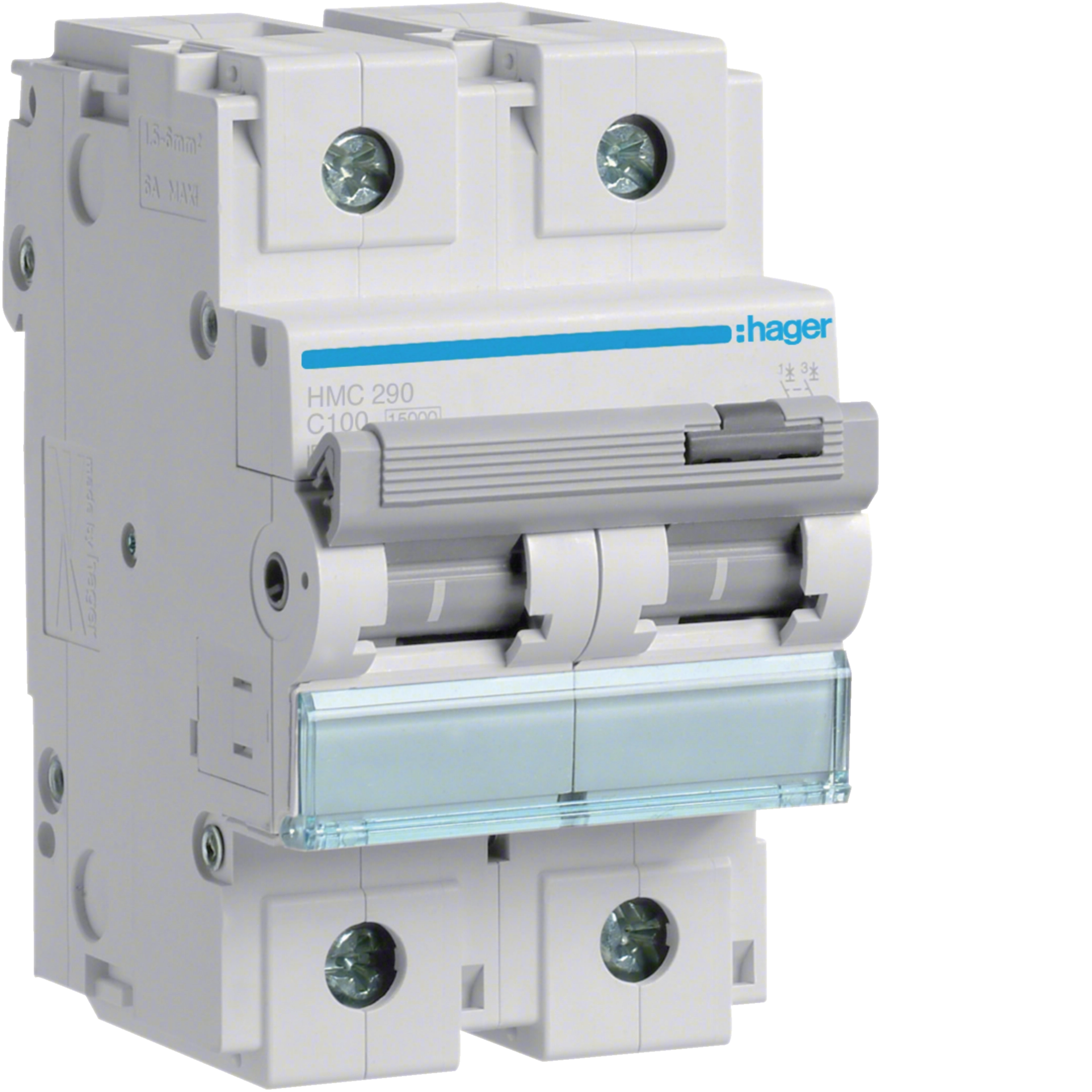 [HMC290] 100A 2P 15KA C-CURVE MCB