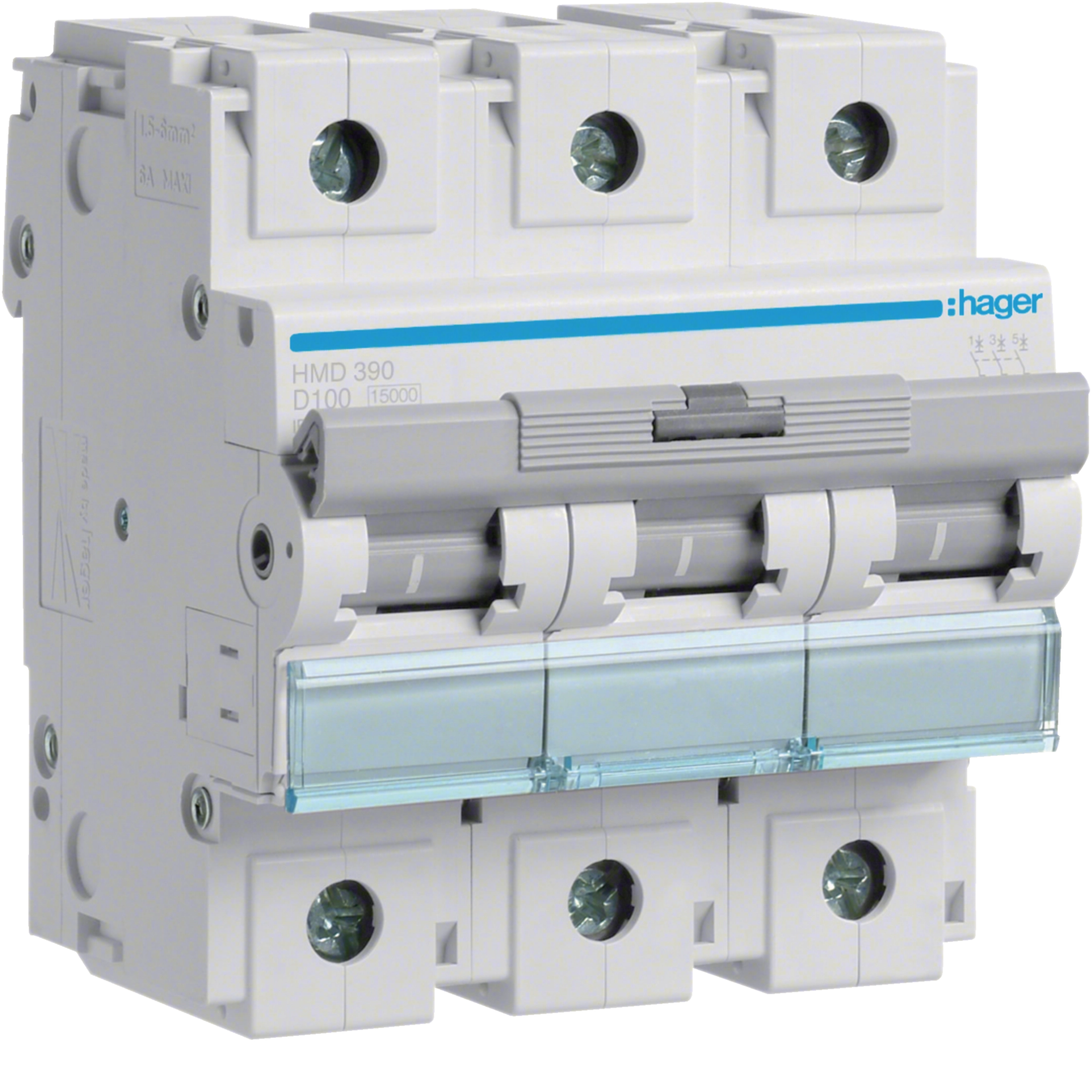 [HMD390] 100A 3P 15KA D-CURVE MCB