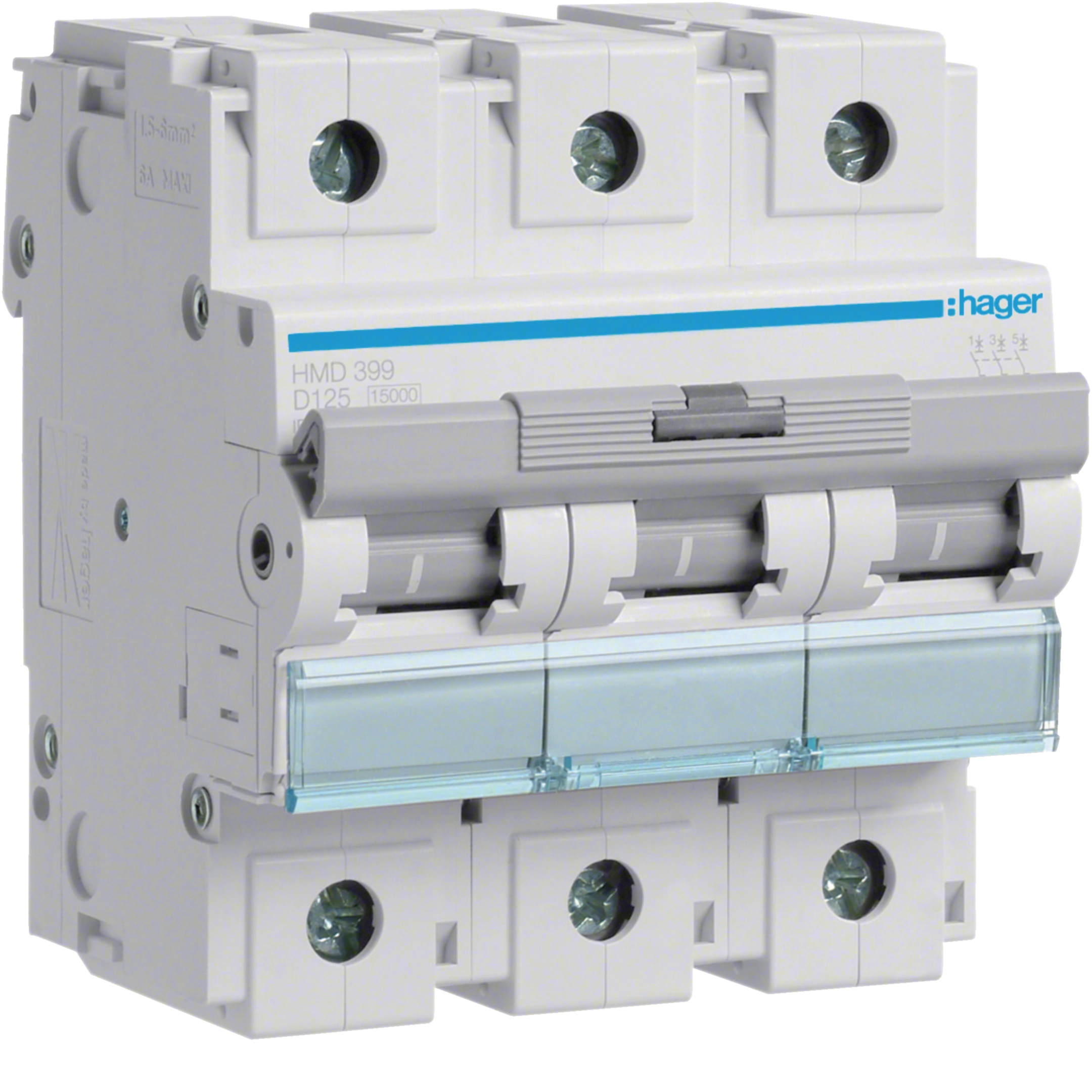 125A 3P 15KA D-CURVE MCB