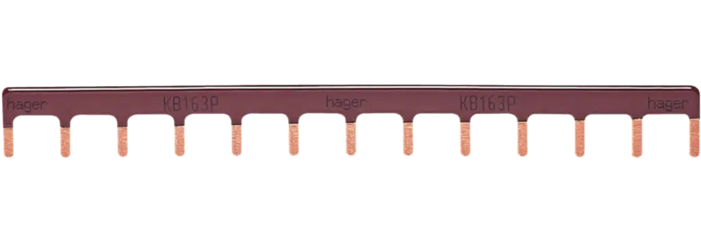 [KB163P] 1P INSULATED BUSBAR BROWN