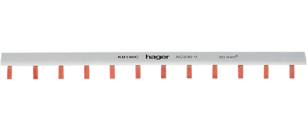 [KB190C] 1P INSULATED BUSBAR FOR MCBs