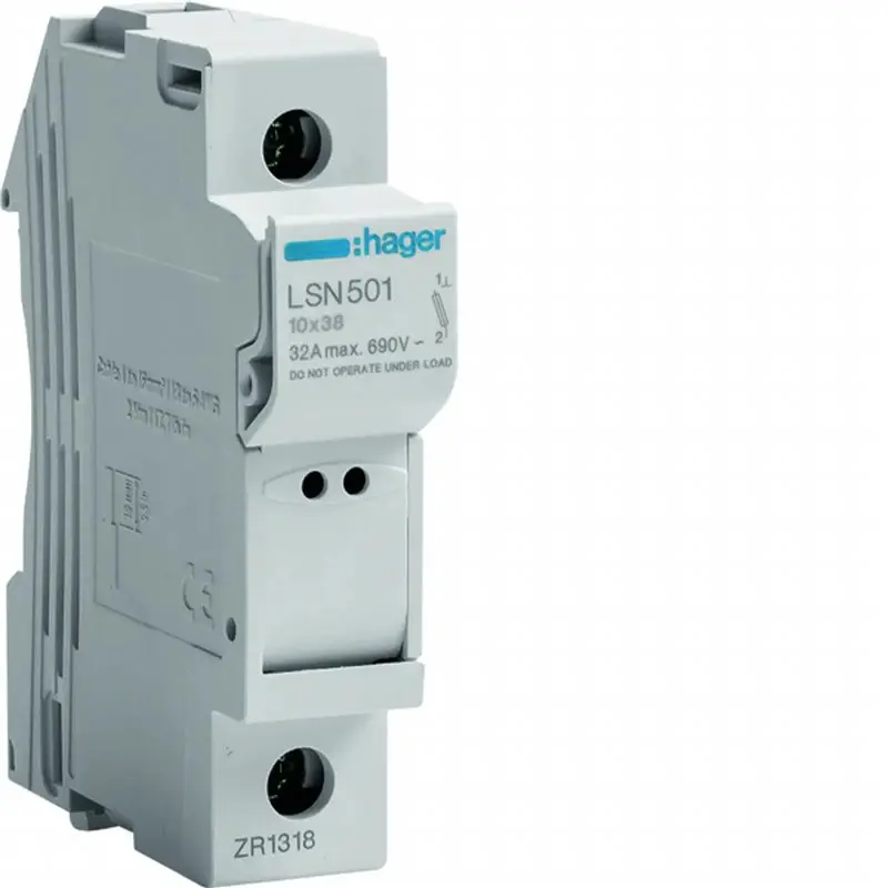 [LSN501] 1P FUSE HOLDER 10x38 CYL