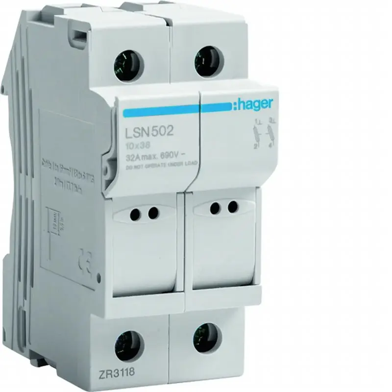 [LSN502] 2P FUSE HOLDER 10x38 CYL