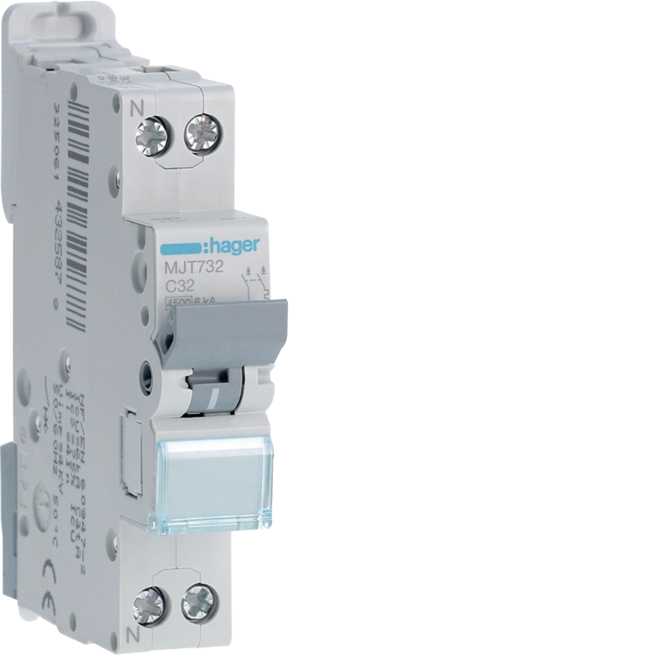 32A 1PH+N 4.5KA C-CURVE MCB