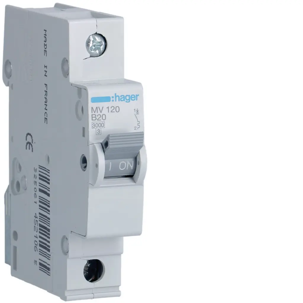 [MV120Z] 20A 1P 3KA C-CURVE MCB