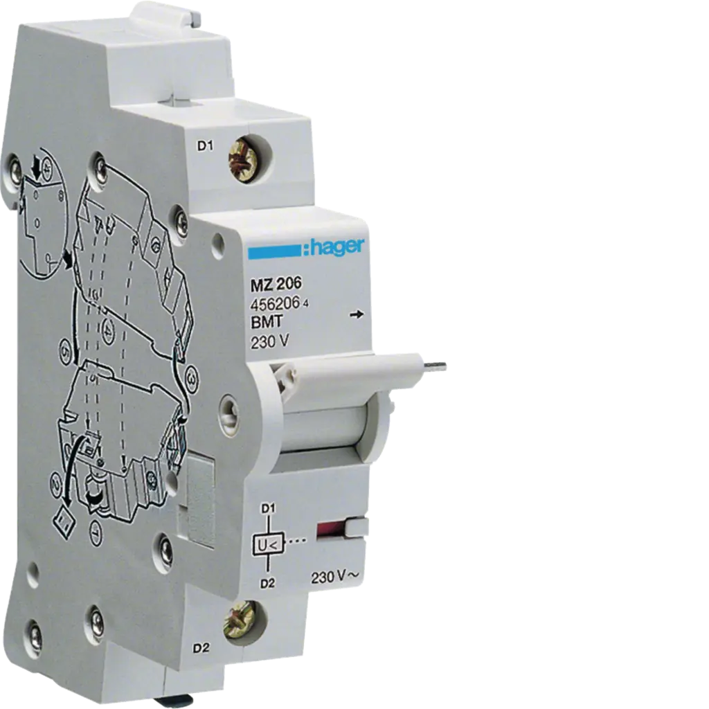 [MZ206] UNDER/VOLT RELEASE 230VAC MCB'S