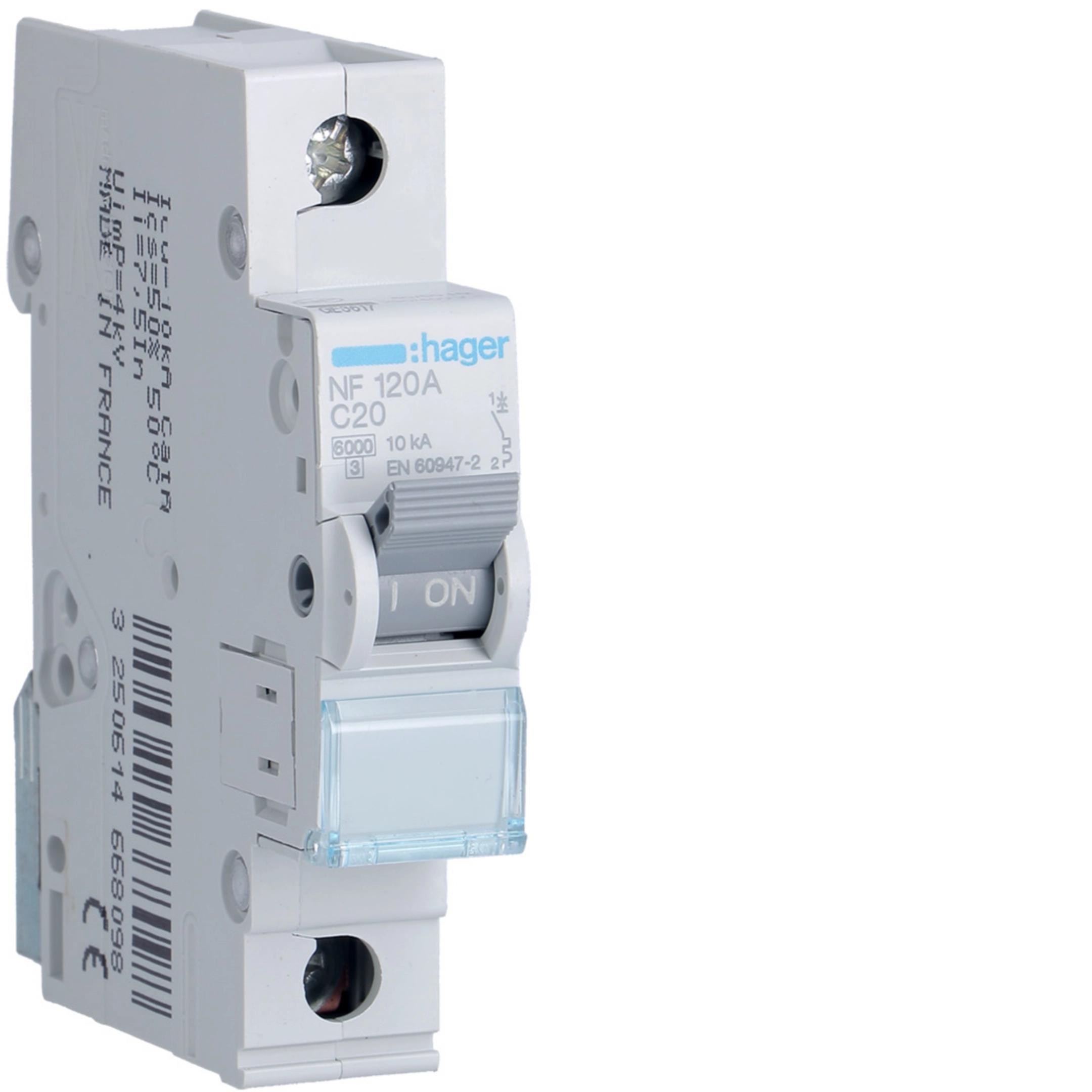 20A 1P 10KA C-CURVE MCB