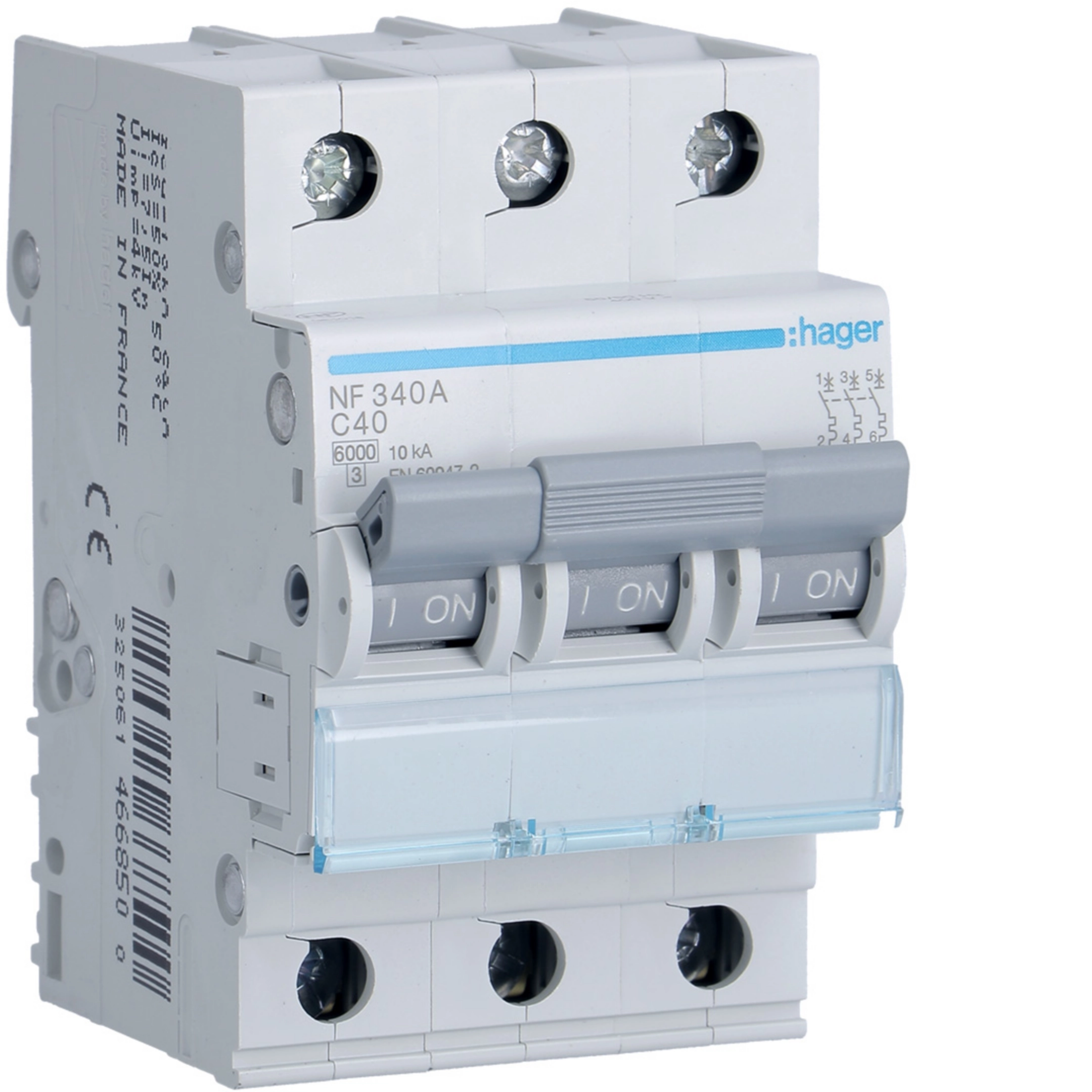 40A 3P 10KA C-CURVE MCB