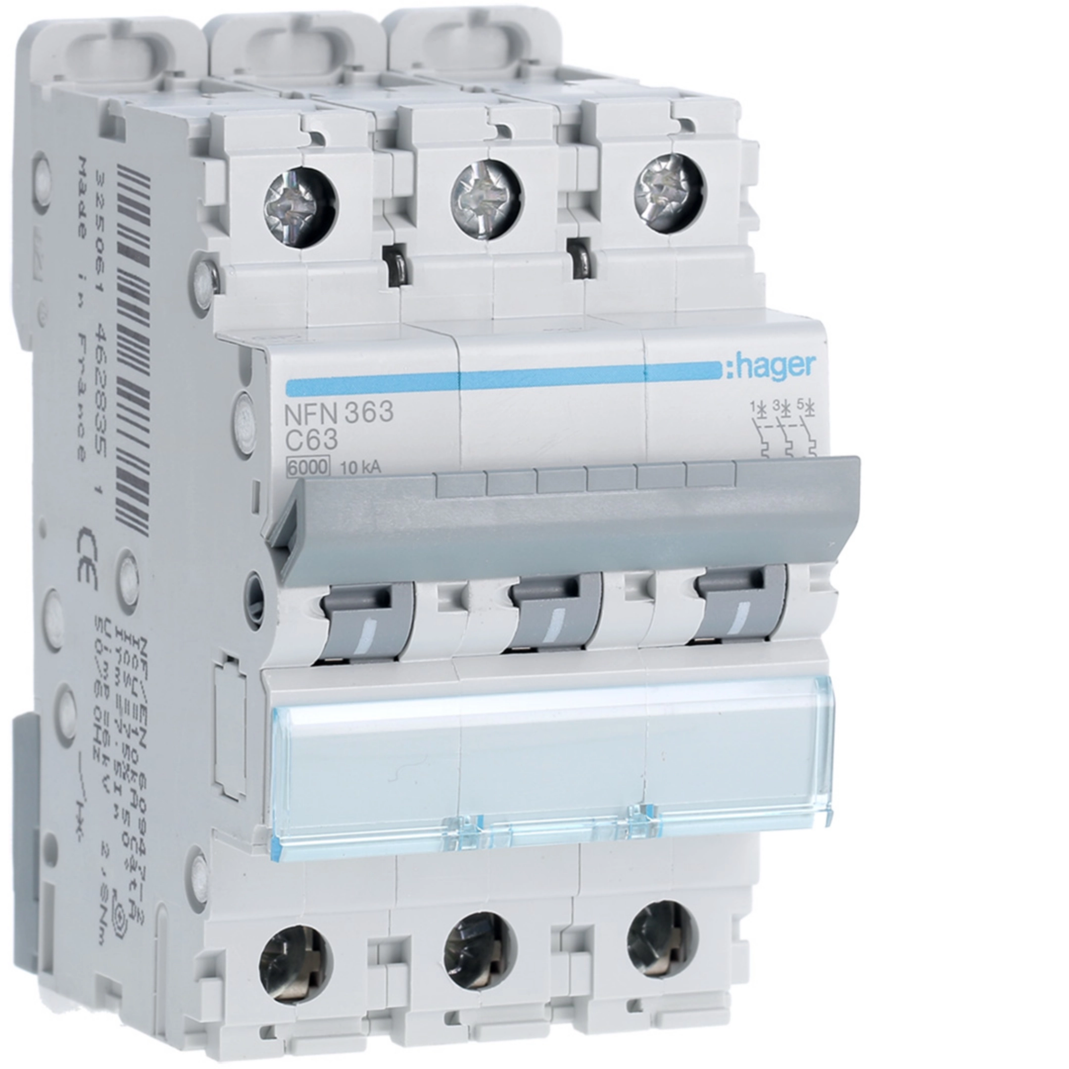 63A 3P 10KA C-CURVE MCB