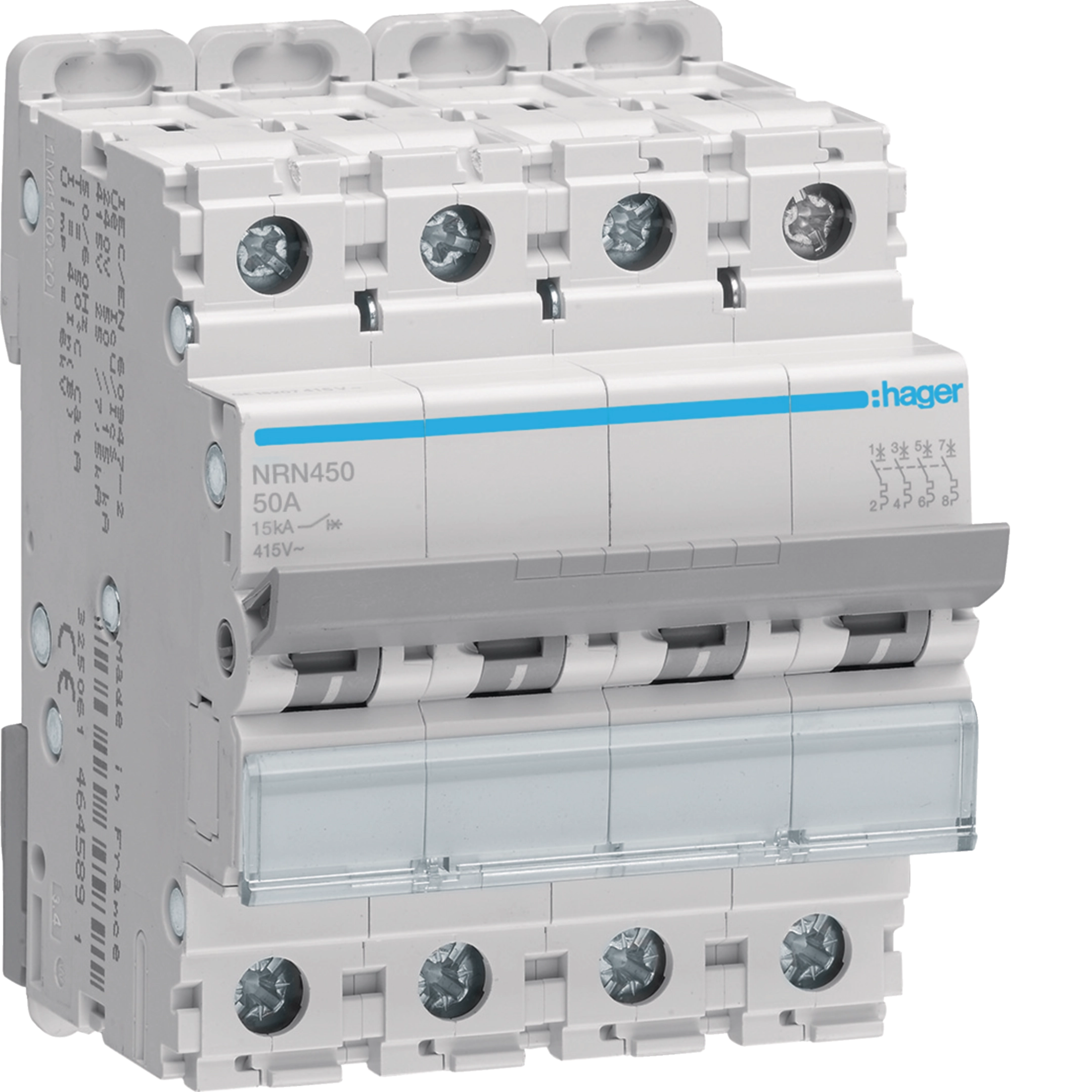 50A 4P 15KA C-CURVE MCB