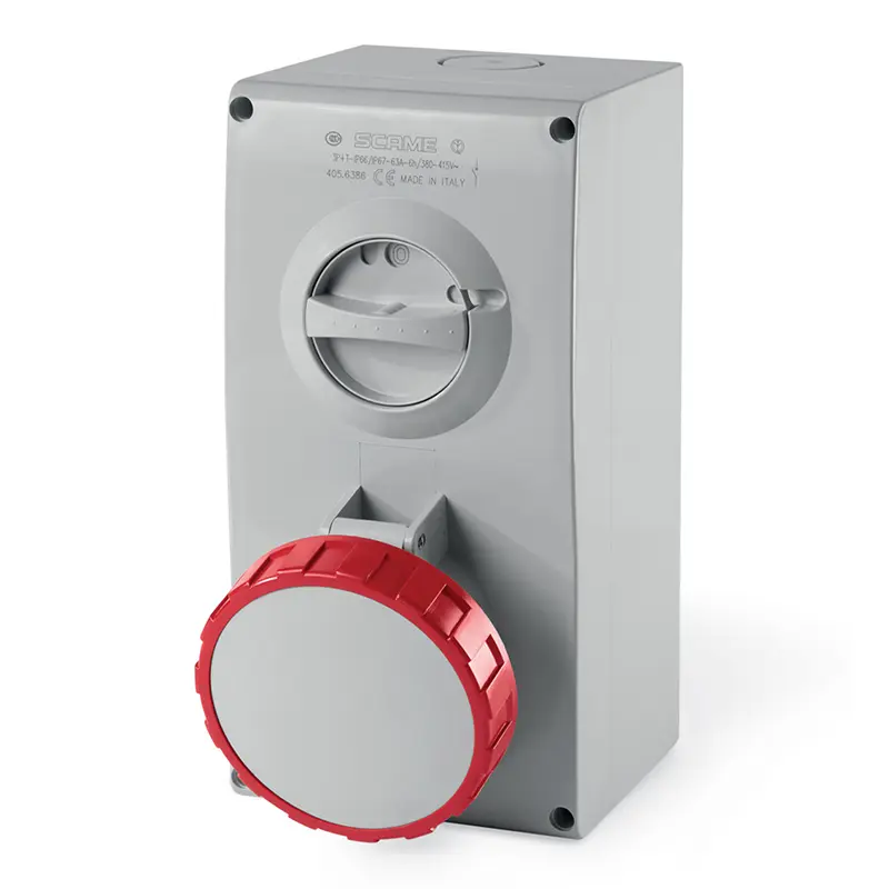 63A 3P+N+E IP67 SURF SWTH SOCKET