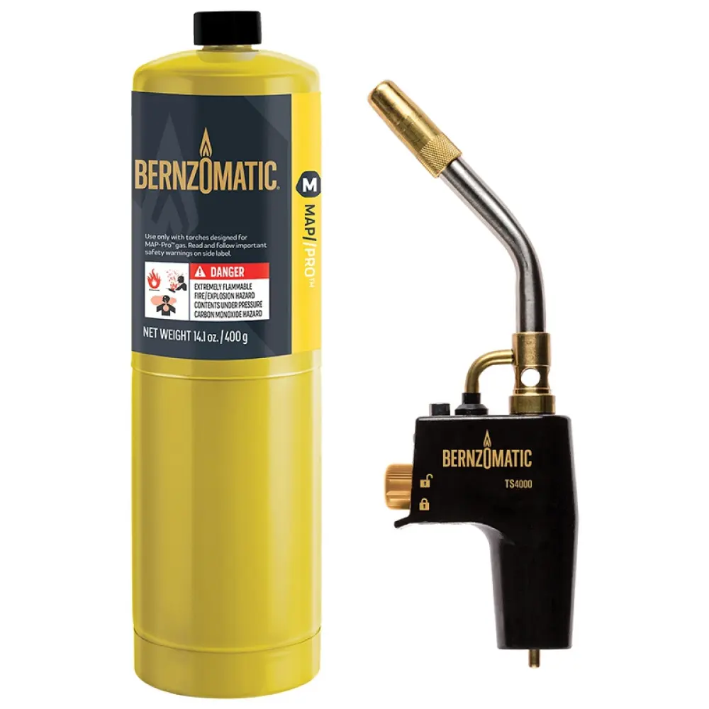 Blow Torch | TS4000T Bernzomatic Ultra Swirl Heat Torch Kit with 1 Pro Max Cylinder