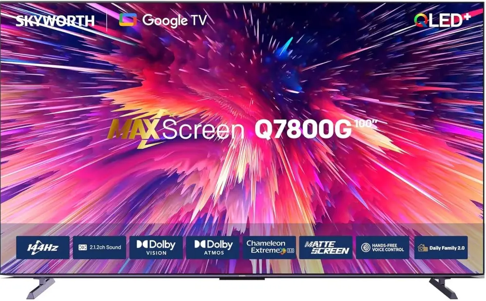 SKYWORTH 100 Inch 144Hz QLED Google TV 