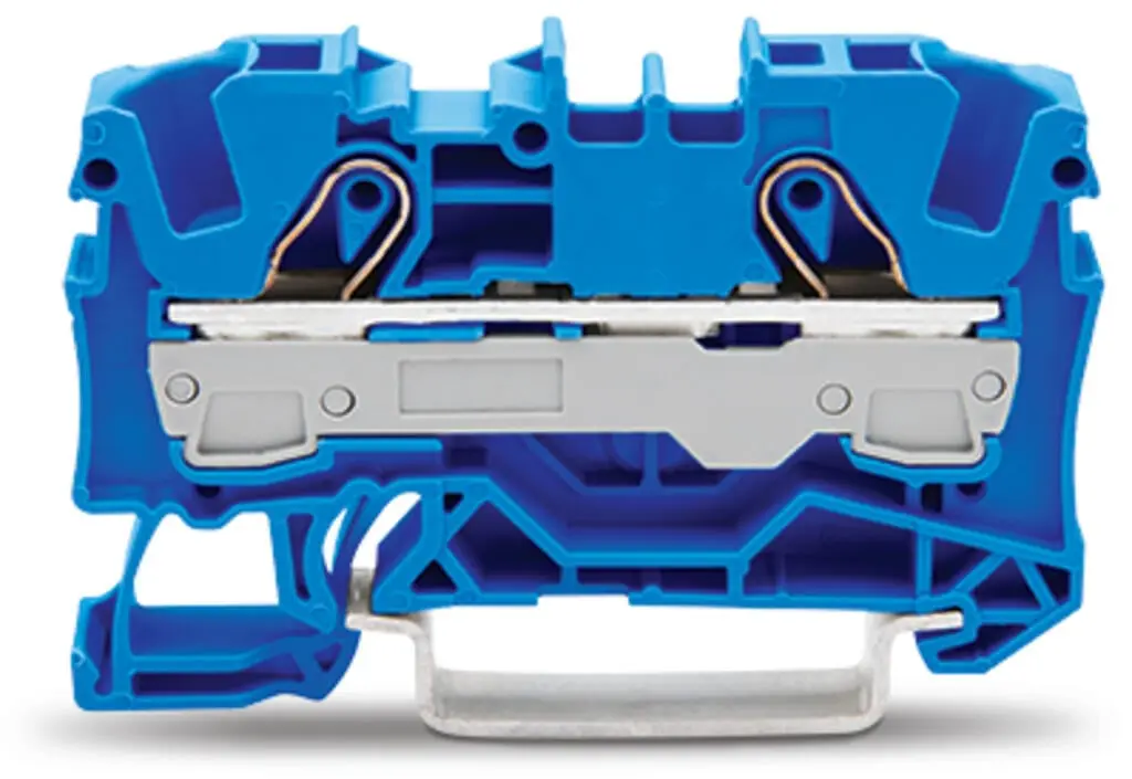 Wago 6mm 2-wire through connector Blue