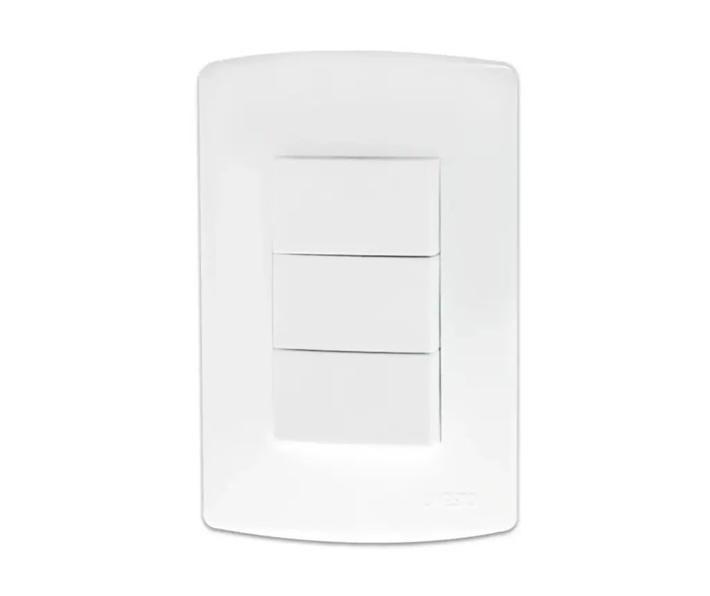 Onesto Trinity 4x2 3-Lever 1 Way Switch 