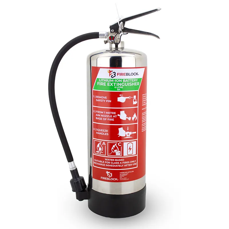Fireblock 6l Lithium Battery Fire Extinguisher