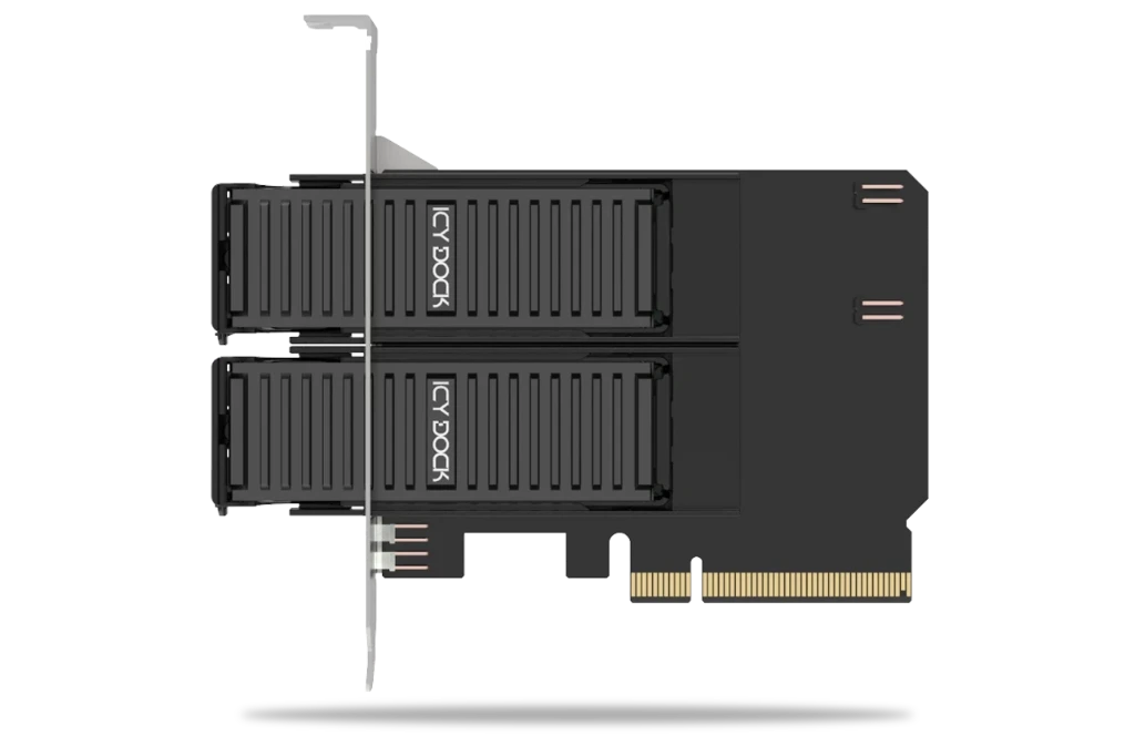 Icydock 312M4P 2x m.2->pcie4x4