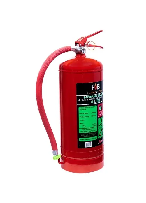 Flameblock 6l Lithium Battery Fire Extinguisher