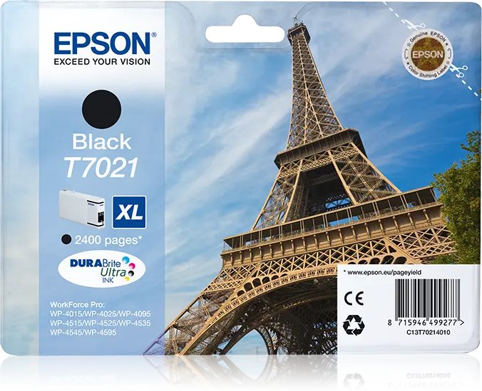[CT-E7021] Epson t7021 blk - eiffel tower