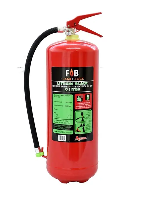 Flameblock 9l Lithium Battery Fire Extinguisher