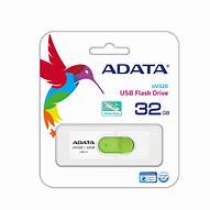 Adata UV320 32GB USB3.2 Gen1 Type-A Flash Drive - White