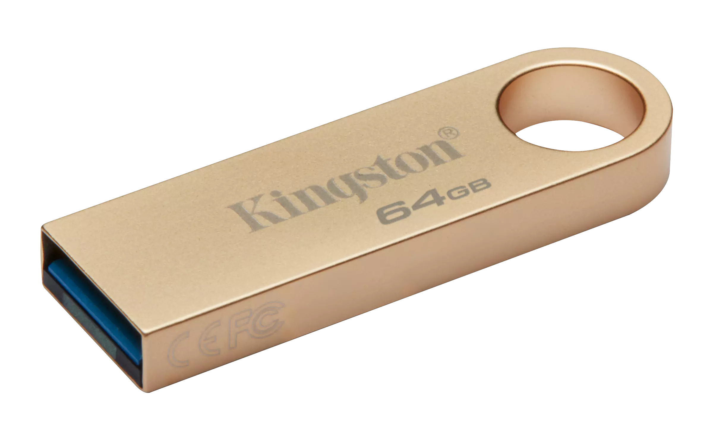 Kingston DataTraveler SE9 G3 64GB USB3.2 Gen1 Type-A Flash Drive - Gold
