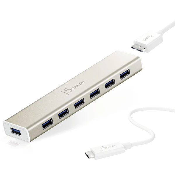 J5 JCH377 U3.1 type-C-> 7x t-A