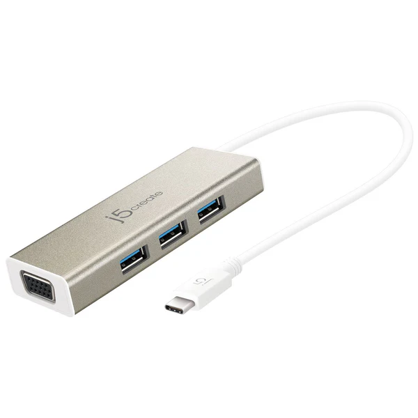 J5 JCH411 t-C->3xU3 hub+ Vga