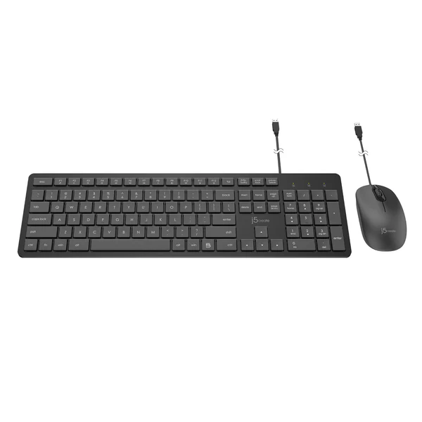 J5Create JIKMU115 Wired Keyboard and Mouse