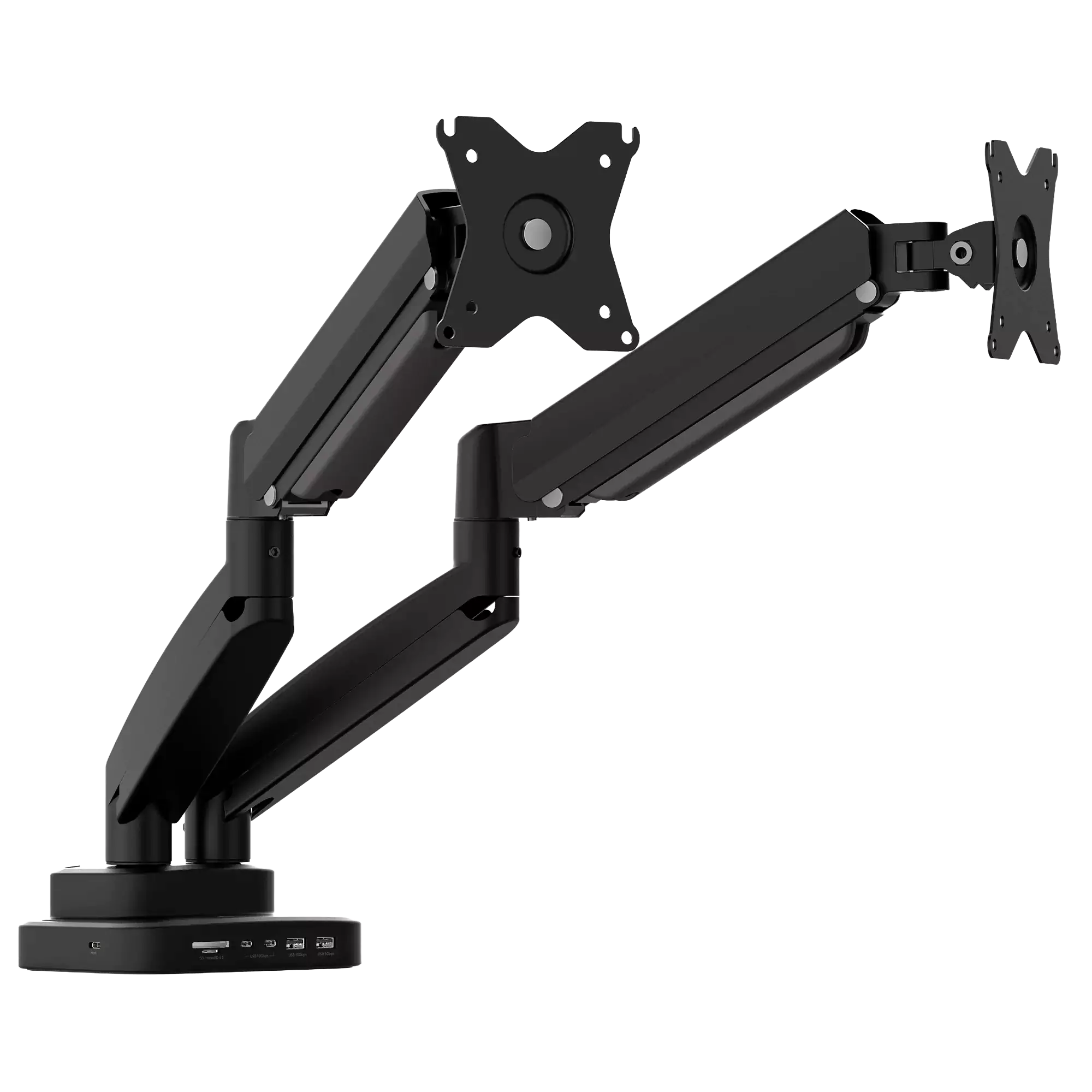 J5Create - JTSA302 Ergonomic Dual-Monitor Mount with Docking Station