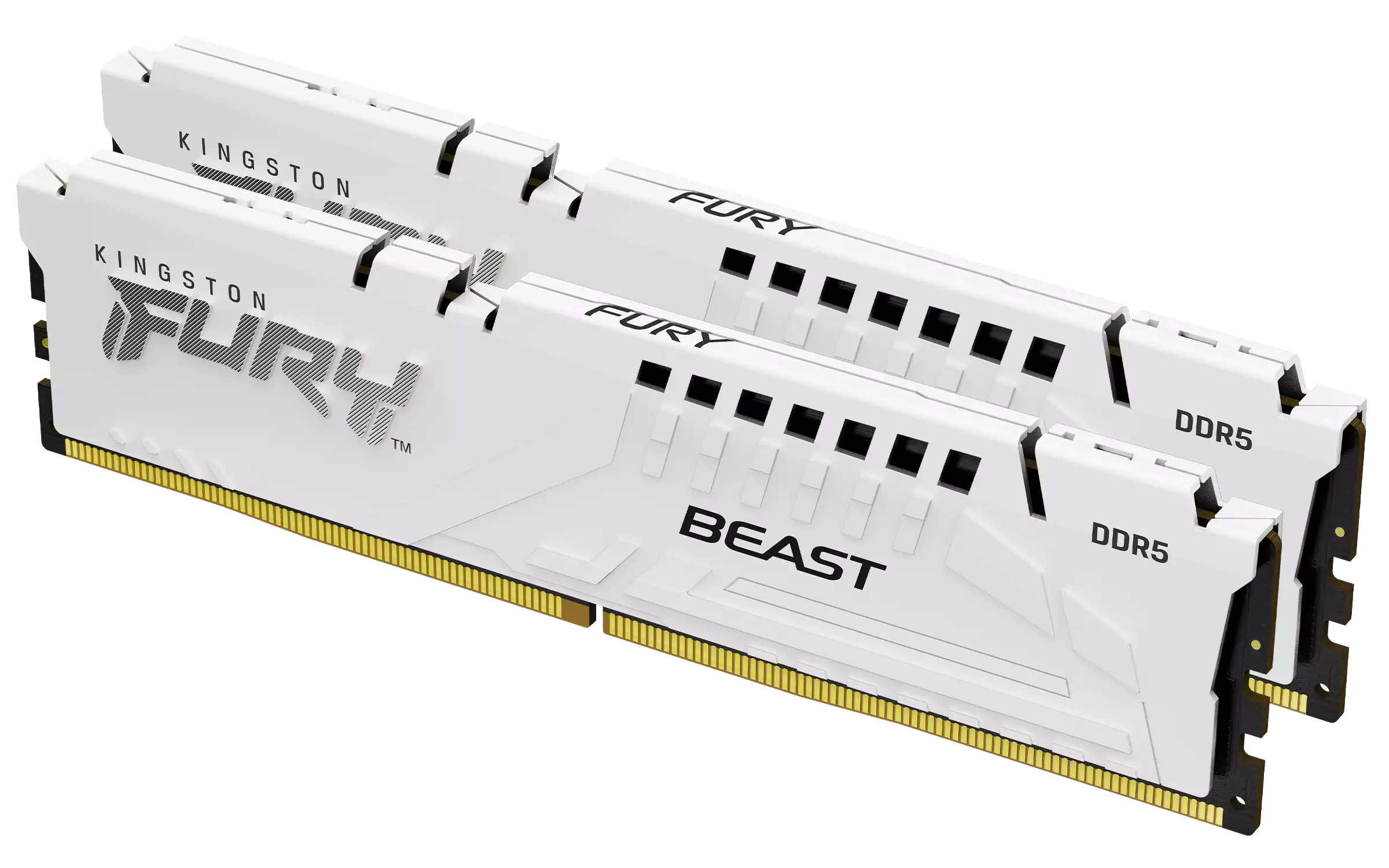 Kingston Fury Beast - 16GB x2 (32GB) , DDR5-5600MT/s , CL36 , White