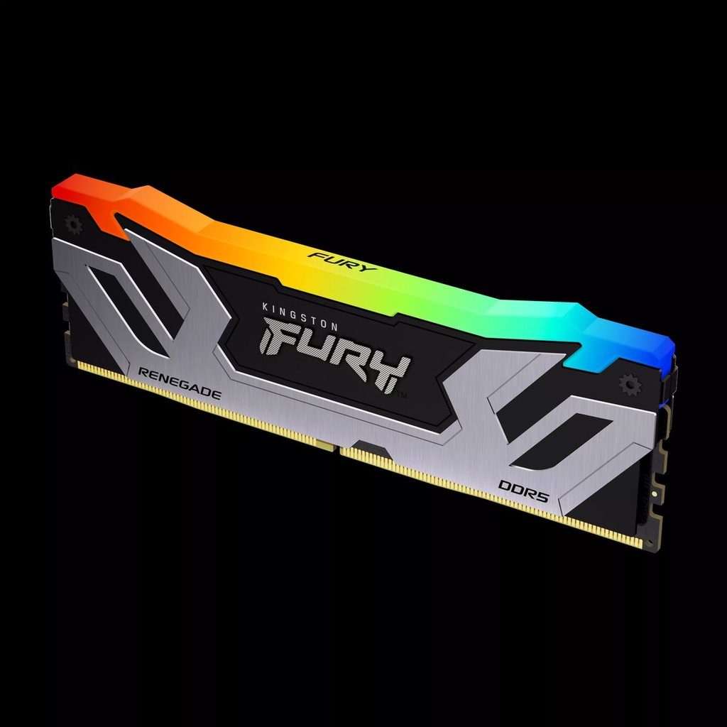 Kingston Fury Renegade RGB - 16GB x1 (16GB) , DDR5-6400MT/s , CL32 , Black