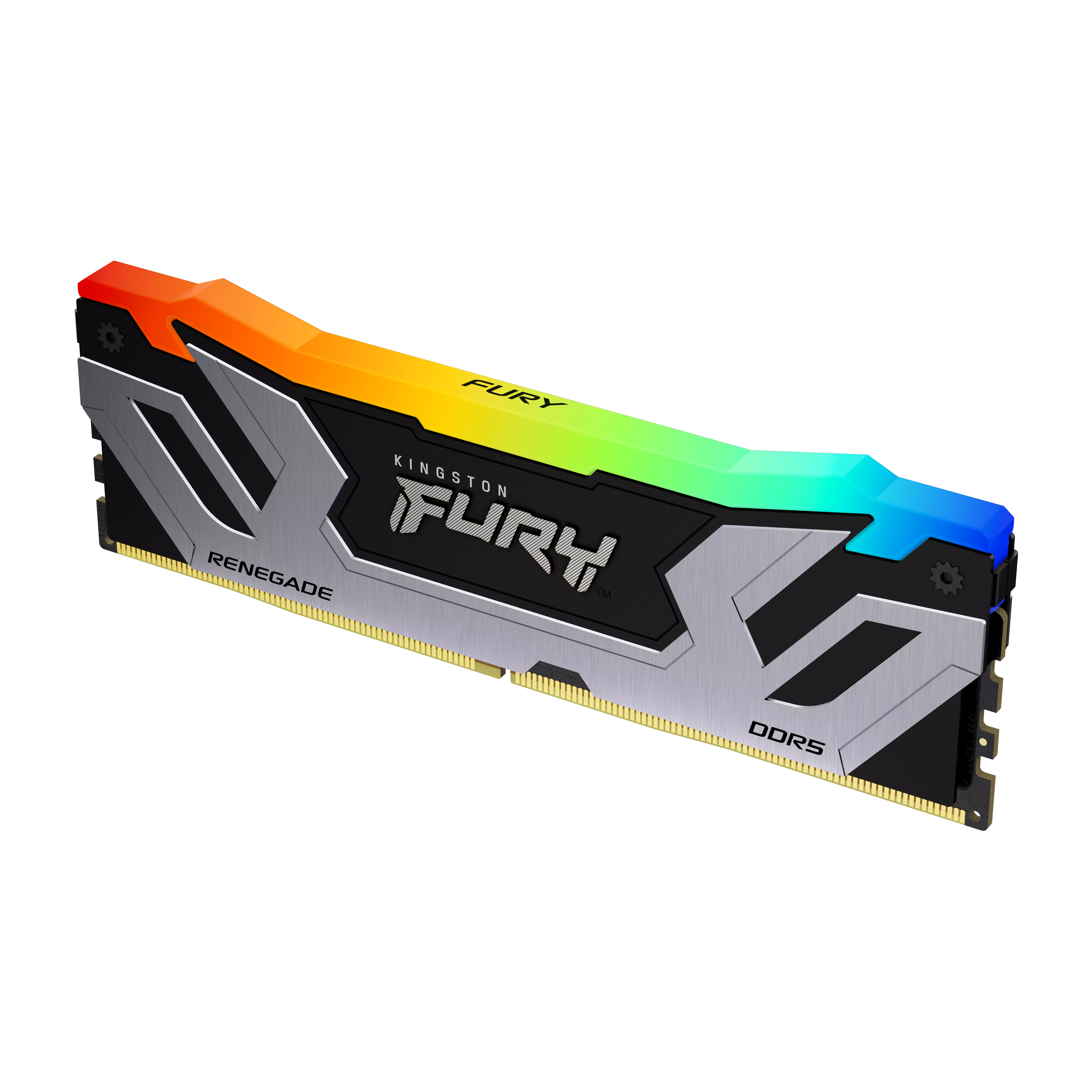 Kingston Fury Renegade RGB - 16GB x1 (16GB) , DDR5-6400MT/s , CL32 , Black