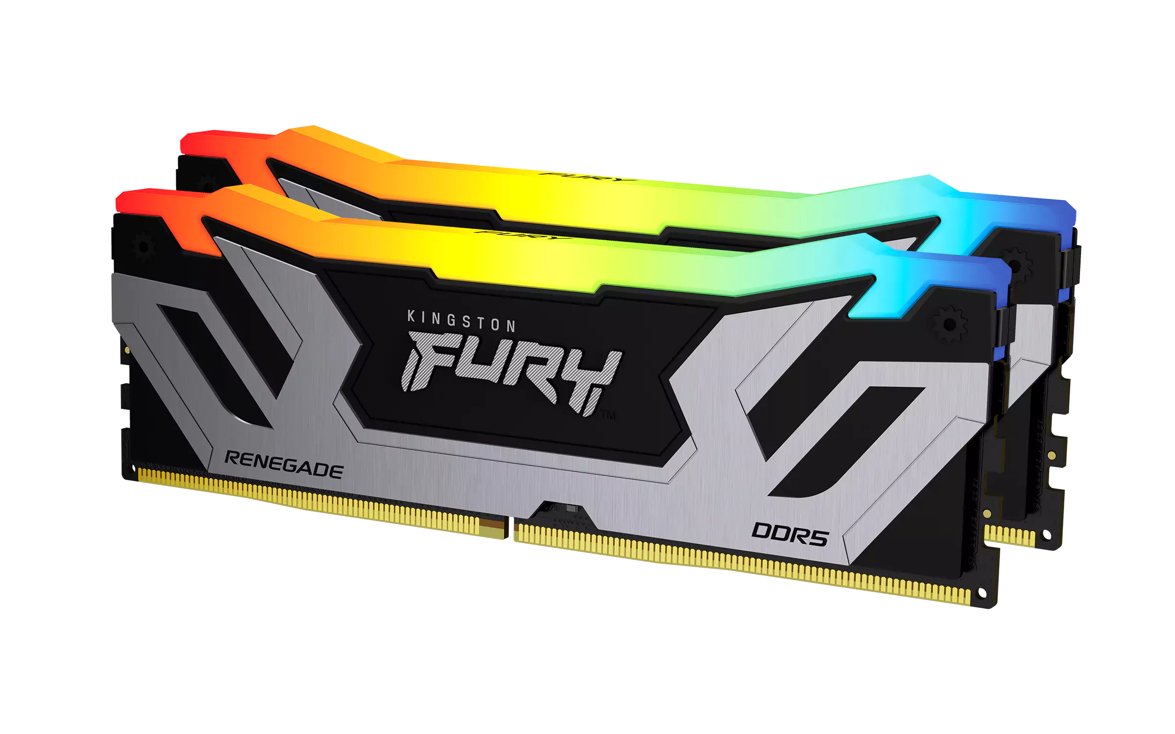 Kingston Fury Renegade RGB - 16GB x2 (32GB) , DDR5-8000MT/s , CL38 , Black