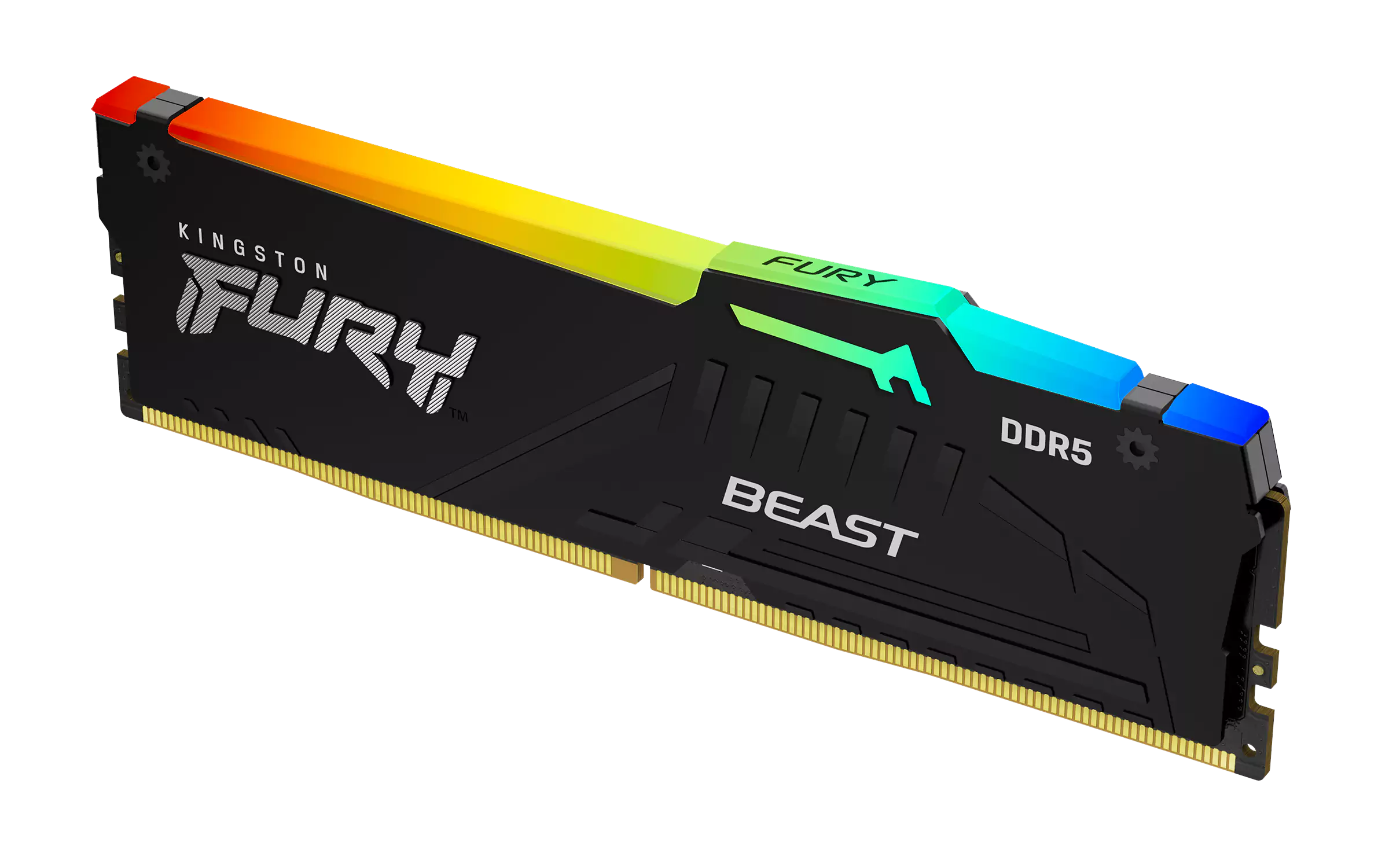 Kingston Fury Beast RGB - 32GB x1 (32GB) , DDR5-5600MT/s , CL36 , Black