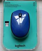 [MO-LM171BL] Logitech M171 Blk+bLue c/less