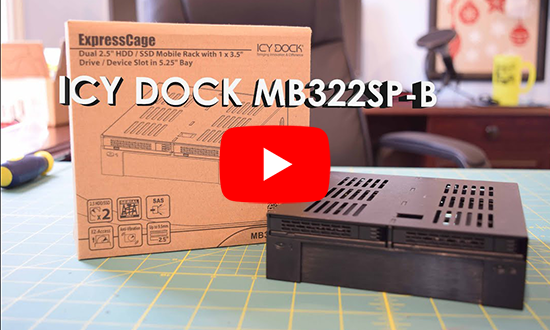 [MR-I322] Icydock 322 -2x2.5+1x3.5->5.25