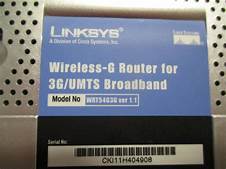 Linksys WRT54G3G WIRELESS ROU?