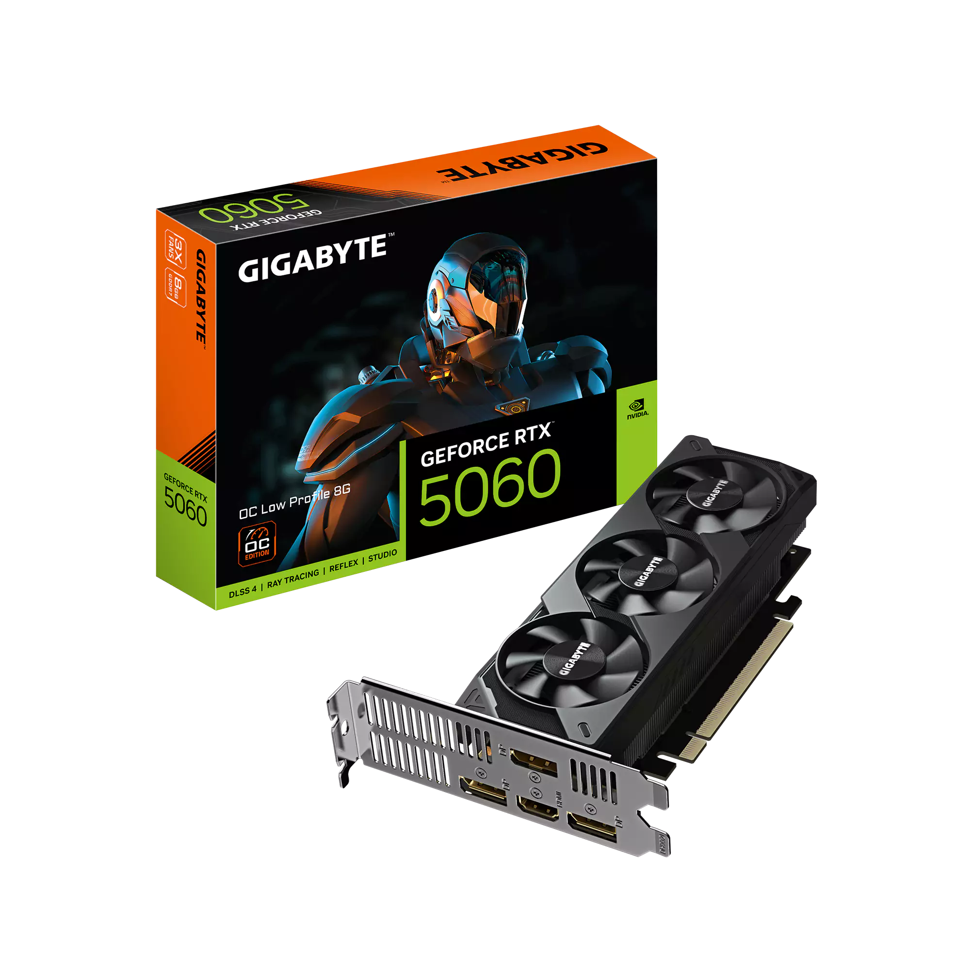 [SC-G5060-LO] Gigabyte RTX 5060 Low Profile OC 8GB GDDR7 Graphics Card