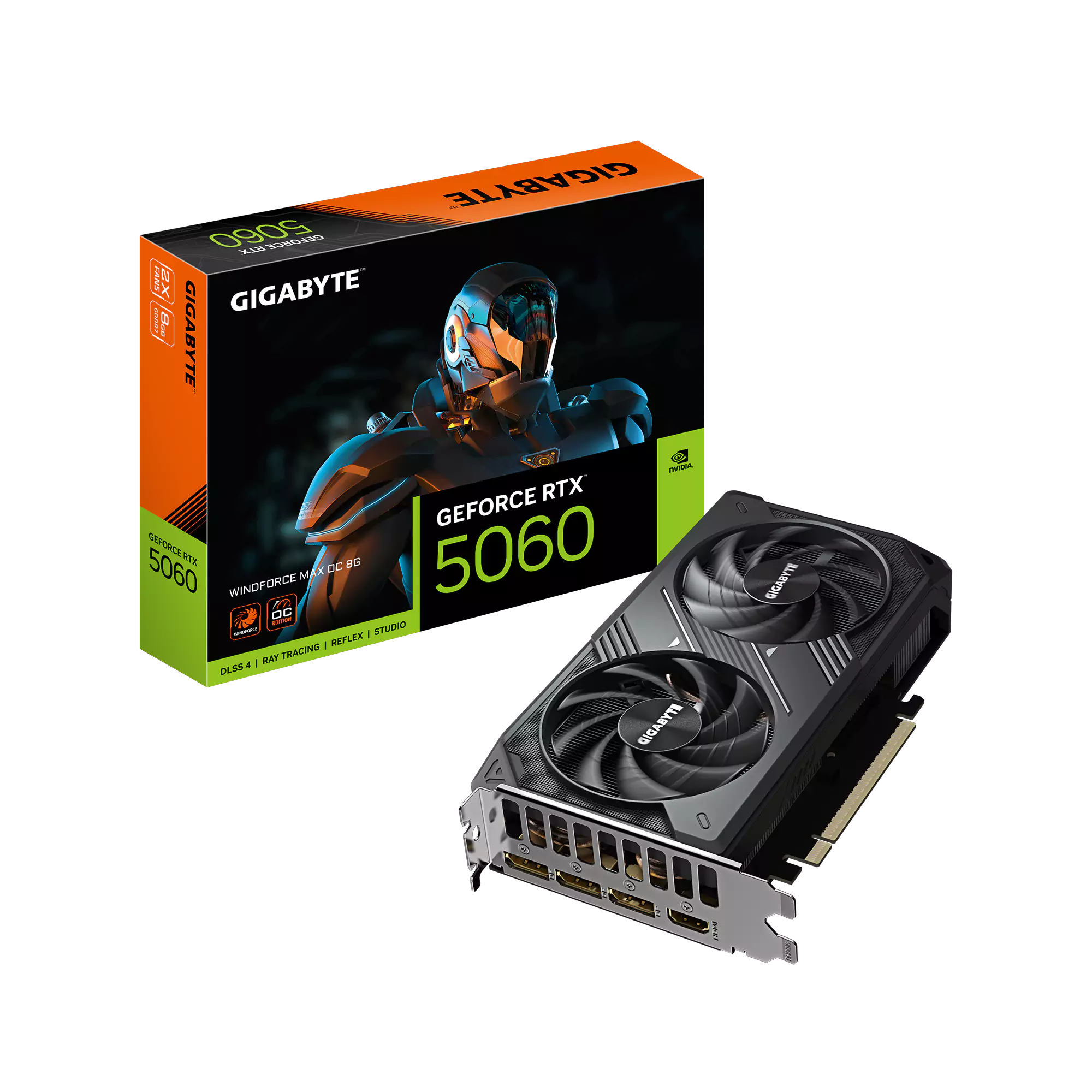 Gigabyte RTX 5060 Windforce OC Max 8GB GDDR7 Graphics Card