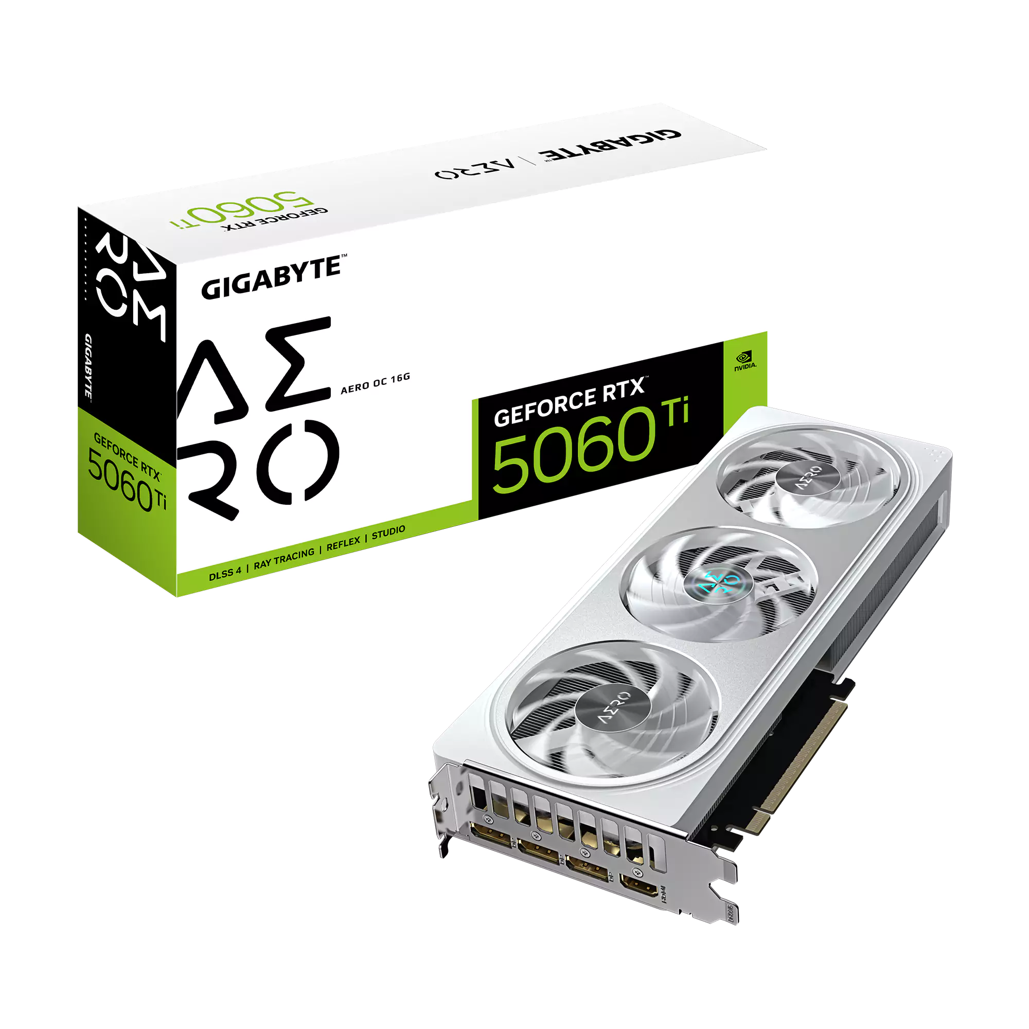 [SC-G5060TI-AO] Gigabyte RTX 5060 Ti Aero OC 16GB GDDR7 Graphics Card
