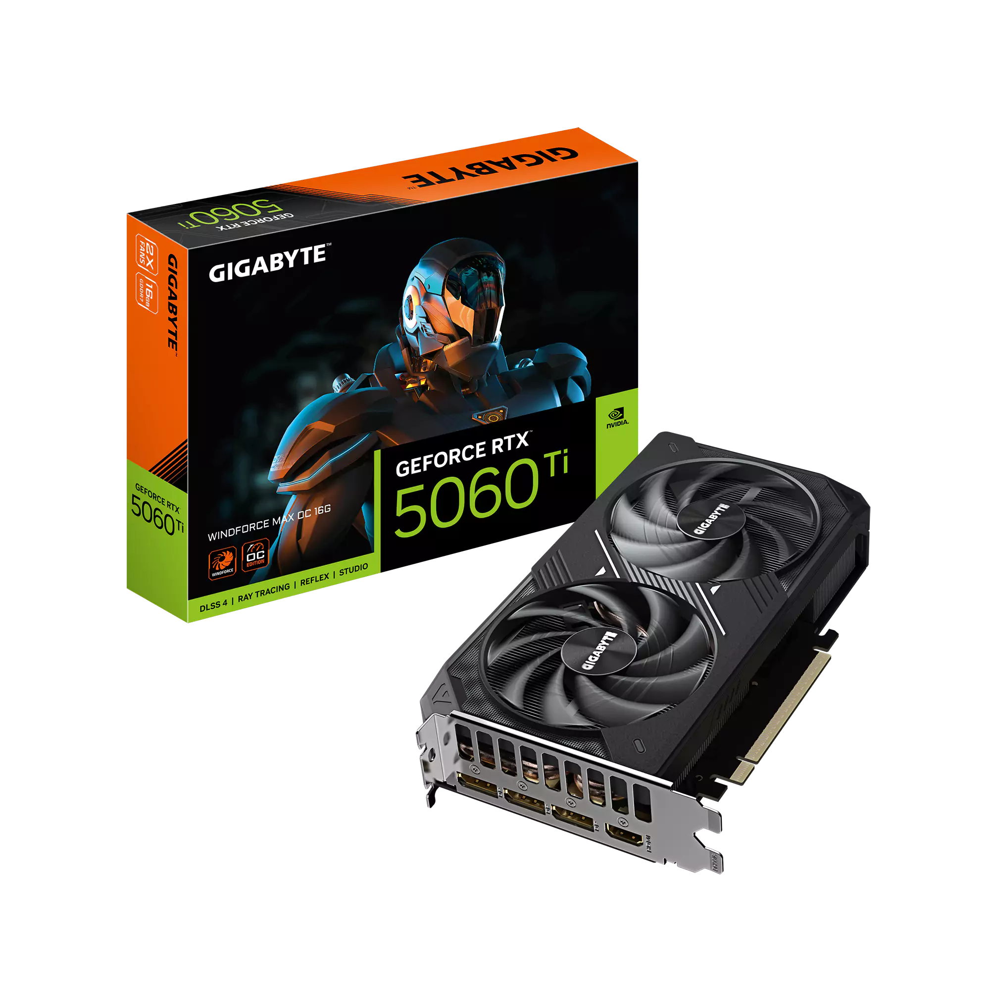 [SC-G5060TI-WOM] Gigabyte RTX 5060 Ti Windforce OC Max 16GB GDDR7 Graphics Card