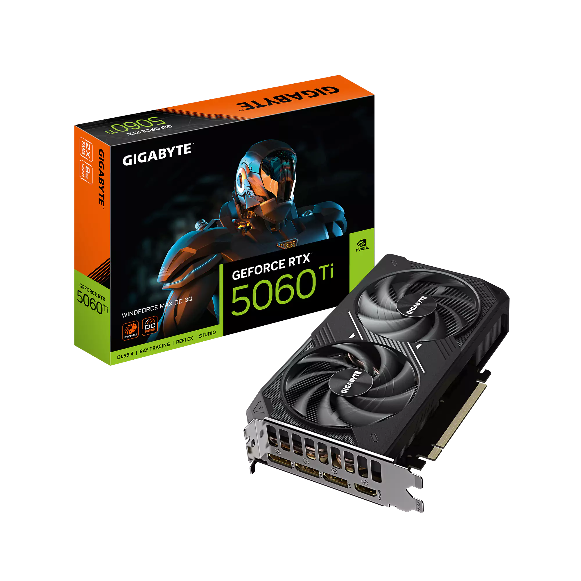 [SC-G5060TI8-WOM] Gigabyte RTX 5060 Ti Windforce OC Max 8GB GDDR7 Graphics Card