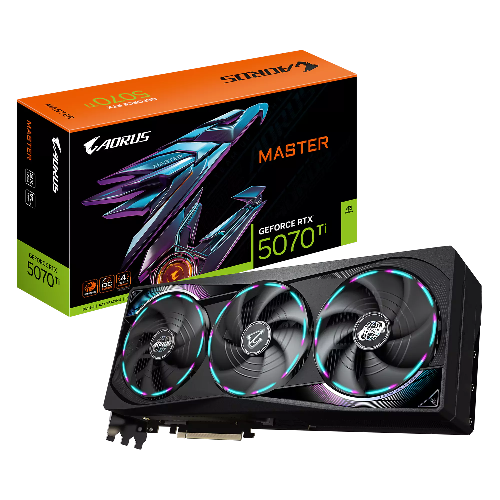 Gigabyte RTX 5070 Ti Aorus Master 16GB GDDR7 Graphics Card
