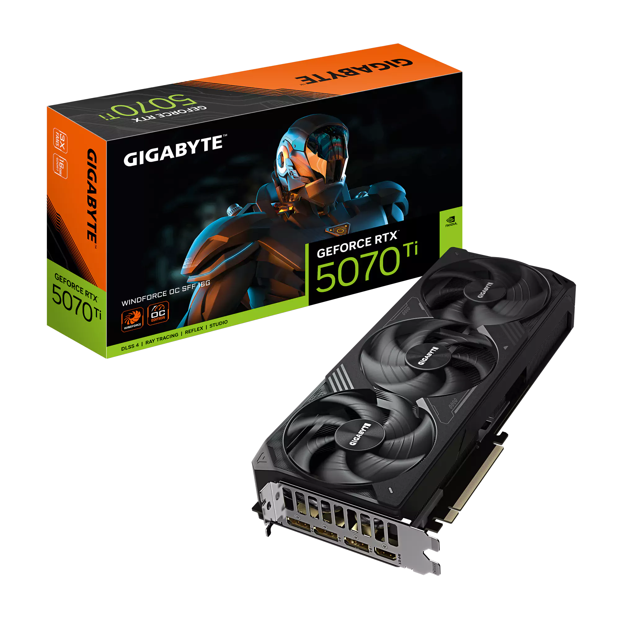 Gigabyte RTX 5070 Ti Windforce OC 16GB GDDR7 Graphics Card