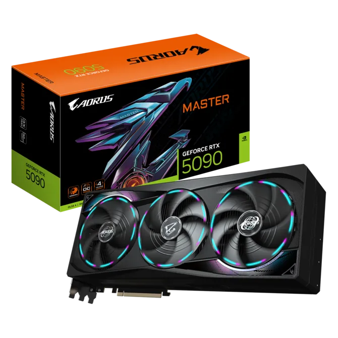 Gigabyte RTX 5090 Aorus Master 32GB GDDR7 Graphics Card - Black